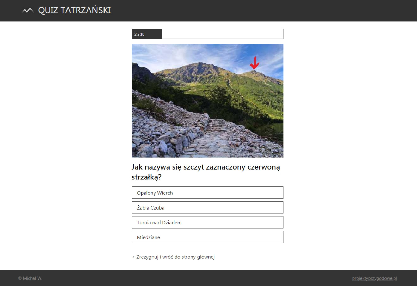 Quiz Tatrzański – sprawdź swoją wiedzę o Tatrach! – ProjektyPrzygodowe